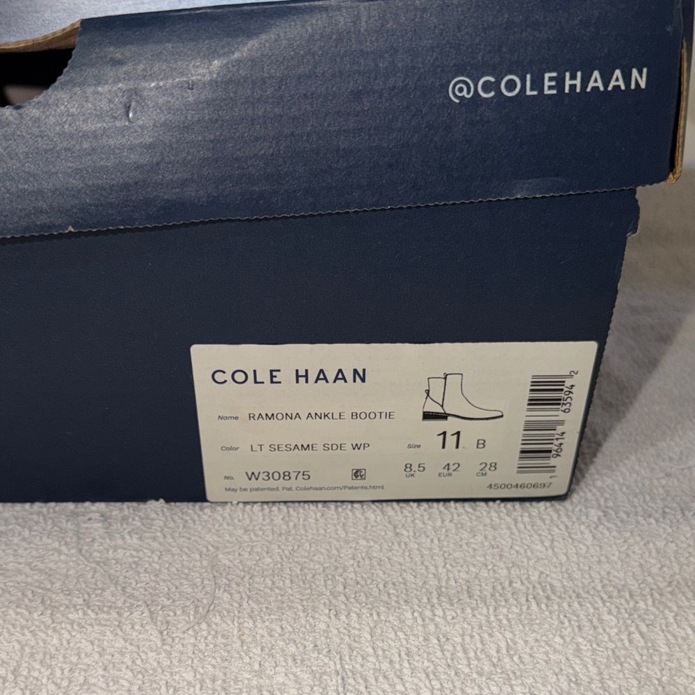 Cole Haan Light Beige Ankle Boots - Picture 3 of 3